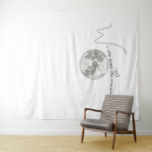 Tenture Nous Sommes Au-Dessus Du Baby shower Lune (En situation (horizontale))