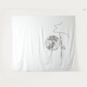 Tenture Nous Sommes Au-Dessus Du Baby shower Lune (Devant (Horizontal))