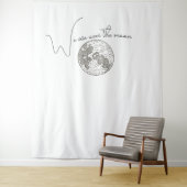 Tenture Nous Sommes Au-Dessus Du Baby shower Lune (En situation)