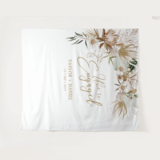 Tenture Nous sommes engagés | Boho Bohemian Engagement Par (Devant (Horizontal))