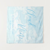 Tenture Nous sommes sur le Baby shower Cloud Nine (Devant (Horizontal))