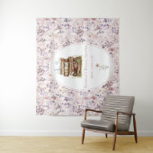 Tenture Nouveau chapitre fleur sauvage de douche nuptiale (En situation)