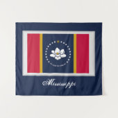 Tenture Nouveau drapeau du Mississippi 2020 (Devant (Horizontal))