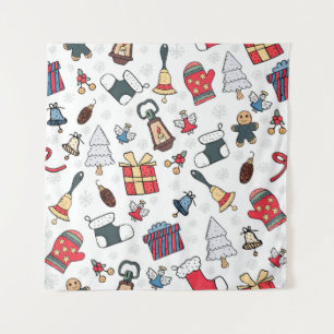 Tenture Nouvel An : Motif de Noël.