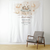 Tenture Nuage d'ivoire en terre cuite neutre pour le genre (En situation)