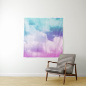 Tenture nuage doux fantastique avec couleur dégradé pastel (En situation)