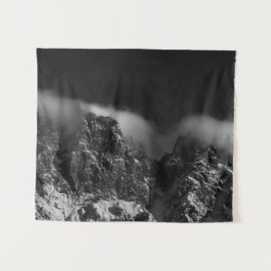 Tenture Nuages blancs recouvrant les montagnes