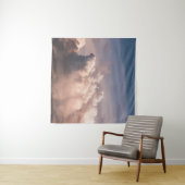 TENTURE NUAGES BLANCS SOUS CIEL BLEU (En situation (horizontale))