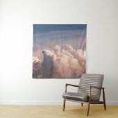 TENTURE NUAGES BLANCS SOUS CIEL BLEU (En situation)