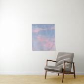 Tenture Nuages roses personnalisables (En situation)