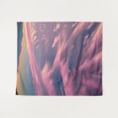 Tenture Nuages teinté de Crimson (Devant (Horizontal))