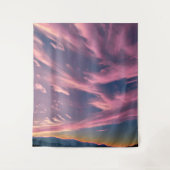 Tenture Nuages teinté de Crimson (Devant)