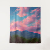 Tenture Nuages teintés rose (Devant)