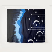 Tenture Nuit avec le portrait de la lune (Devant (Horizontal))