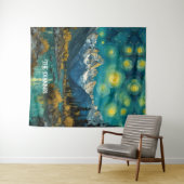 Tenture Nuit étoilée dans les Rocheuses (En situation (horizontale))