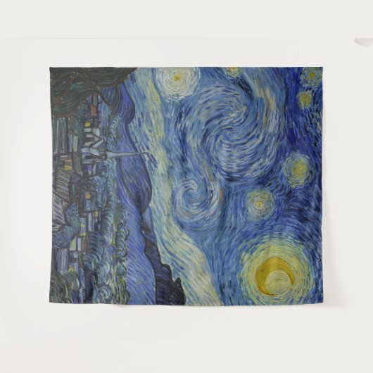 Tenture "Nuit étoilée" par Van Gogh (Devant (Horizontal))