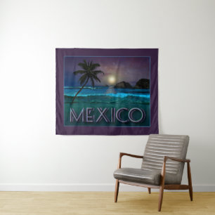 Tenture Nuit mexicaine à la plage