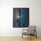 Tenture Nuit mexicaine à la plage (En situation)