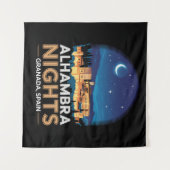 Tenture Nuits de l'Alhambra - Grenade Espagne Travel Art (Devant (Horizontal))