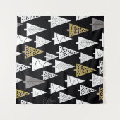 Tenture Nuits d'hiver : Arbres d'or-argent. (Devant (Horizontal))