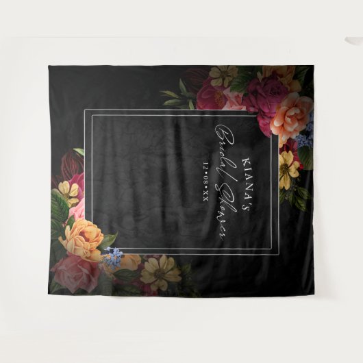 Tenture Nuits Langoureuses Fleurs Mariage Réception de Mar (Devant (Horizontal))