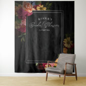 Tenture Nuits Langoureuses Fleurs Mariage Réception de Mar (En situation)