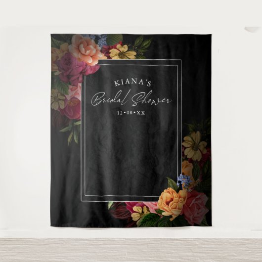 Tenture Nuits Langoureuses Fleurs Mariage Réception de Mar (Devant)