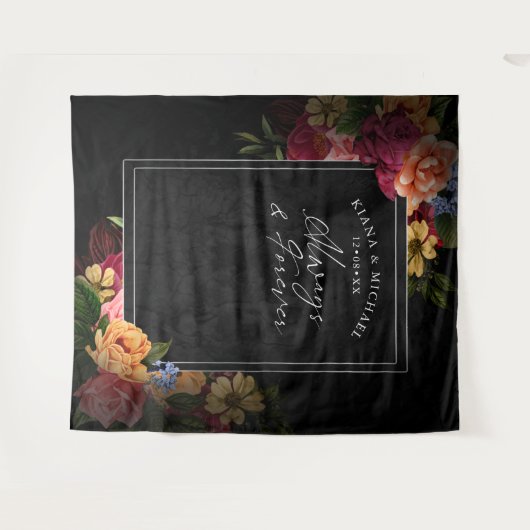 Tenture Nuits Langoureuses Fleurs Mariage Toujours Pour To (Devant (Horizontal))