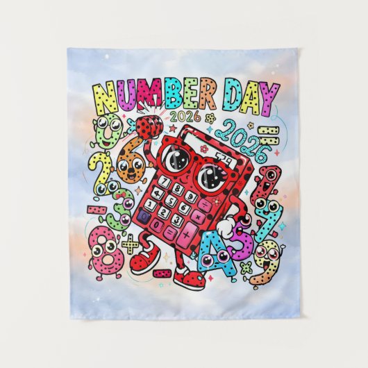 Tenture Number Day 2026 Colourful Maths Banner for Schools (Devant)