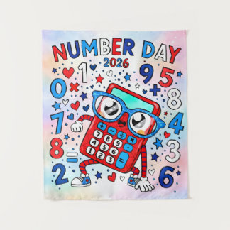 Tenture Number Day 2026 Cute Maths Calculator Poster