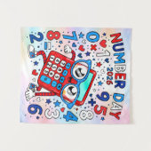 Tenture Number Day 2026 Cute Maths Calculator Poster (Devant (Horizontal))