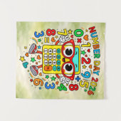 Tenture Number Day 2026 Cute Maths Poster for Kids (Devant (Horizontal))