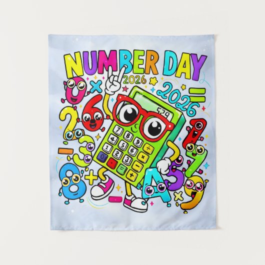 Tenture Number Day 2026 Maths Banner for Schools (Devant)