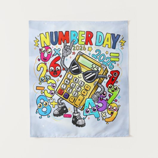 Tenture Number Day 2026 Maths Rockstar Banner for Schools (Devant)
