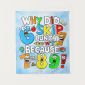 Tenture Number Day Funny Maths 7 8 9 Banner for Schools (Devant)