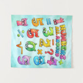 Tenture Number Day Numbers All Around Maths Banner for Sch (Devant (Horizontal))