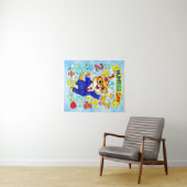 Tenture Number Day Smart Cat Math Design for Kids (En situation (horizontale))