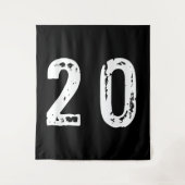 Tenture Numéro de sport 20 (Devant)
