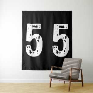 Tenture Numéro de sport 55