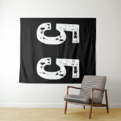 Tenture Numéro de sport 55 (En situation (horizontale))