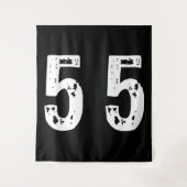 Tenture Numéro de sport 55 (Devant)