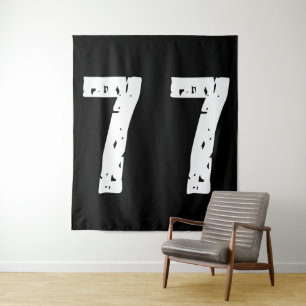 Tenture Numéro de sport 77