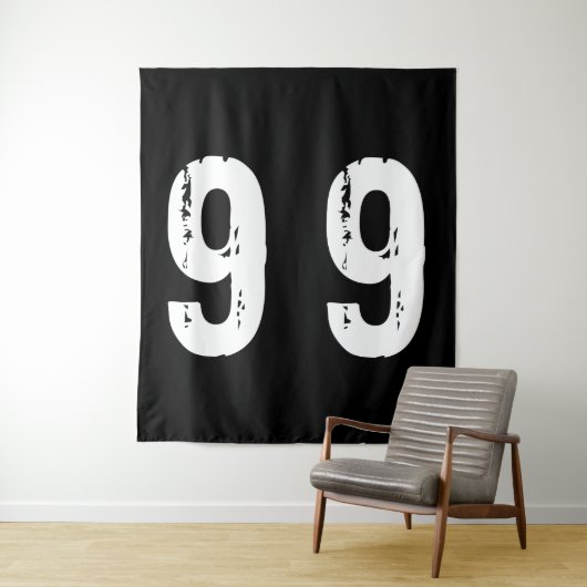 Tenture Numéro de sport 99 (En situation)