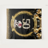 Tenture Numéros de diamant modernes 50e anniversaire talon (Devant (Horizontal))