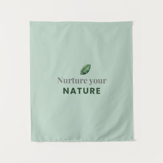 Tenture Nurture Your Nature Minimal Motivational Wall Tape (Devant)