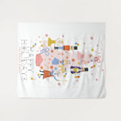 Tenture Nutacker Pink Christmas Tree Holiday (Devant (Horizontal))