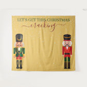 Tenture Nutcracker Yellow Christmas Photo Booth Backdrop (Devant (Horizontal))