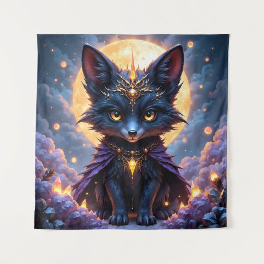 Tenture Nyx – Gardien du Clair de Lune. (Devant)