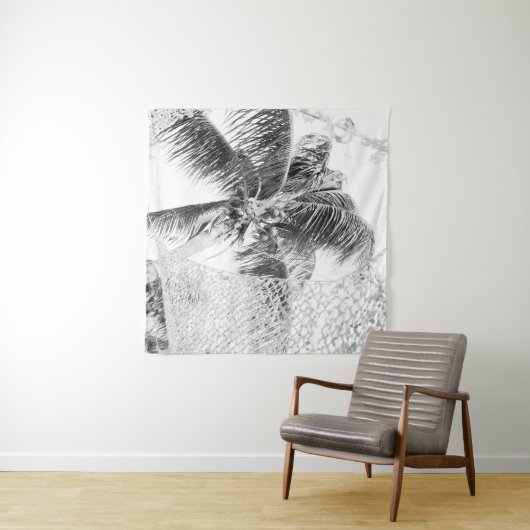 Tenture Oasis de palmier des Caraïbes #2 #travel #wall #ar (En situation (horizontale))