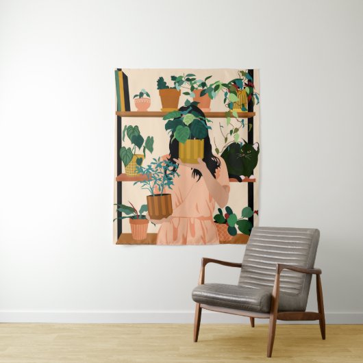 Tenture Oasis pointillée (En situation)